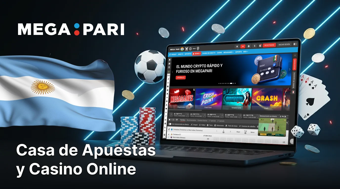 Megapari casa de apuestas y casino online en Argentina