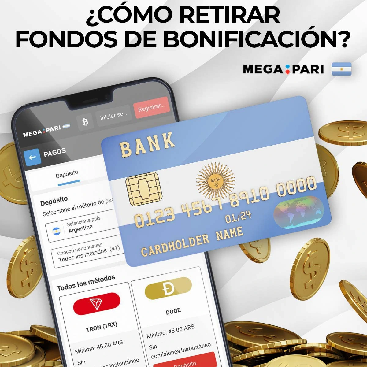 ¿Cuáles son los métodos de retiro en Megapari Argentina?
