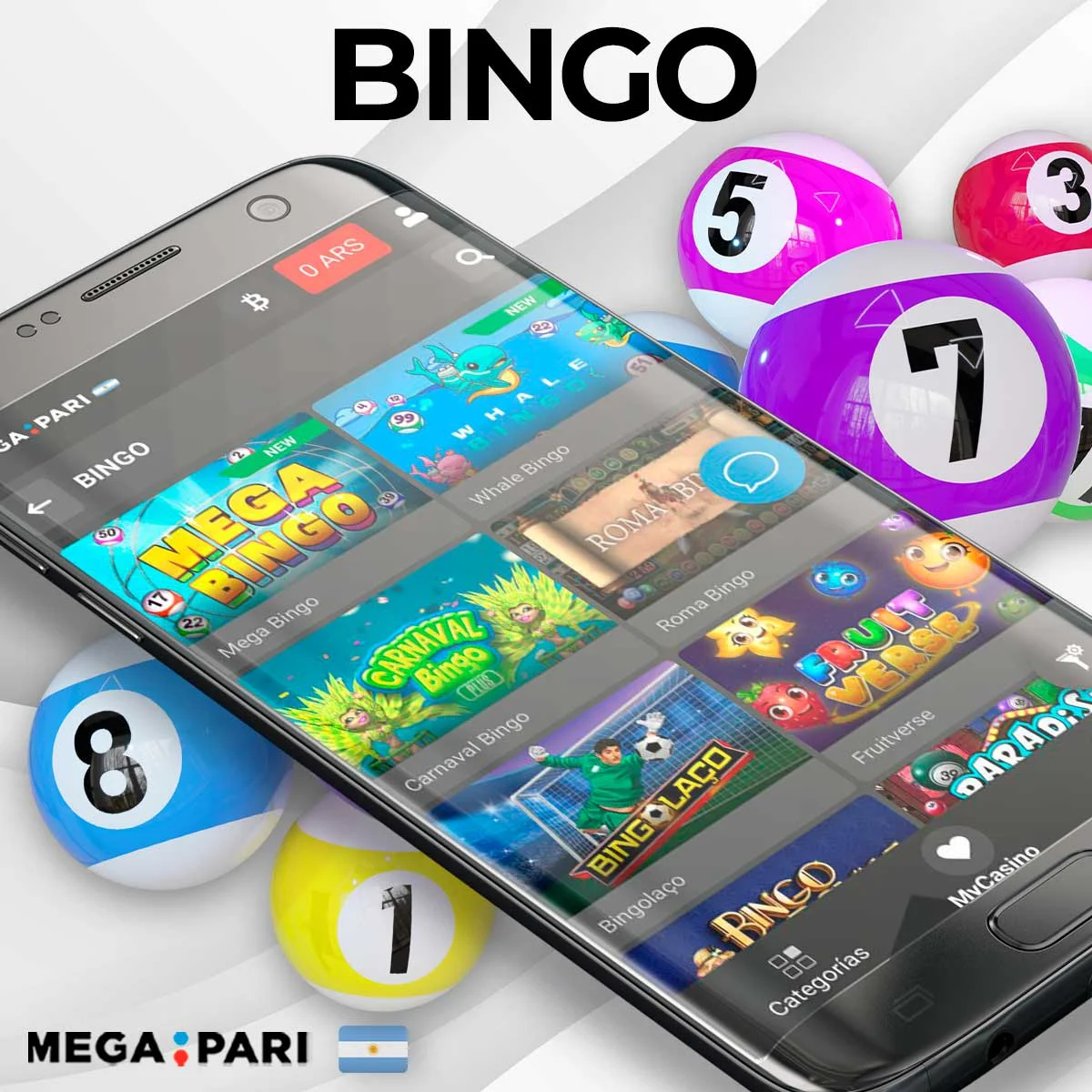 Acerca de los juegos de bingo en la plataforma Megapari