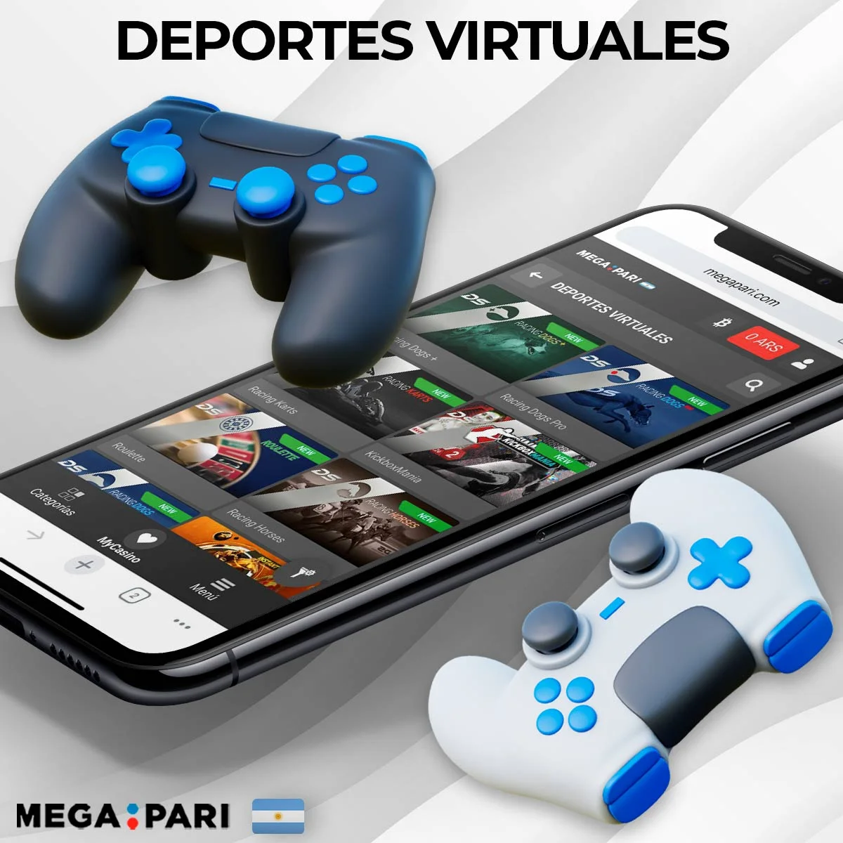 Apuestas en deportes virtuales en Megapari Argentina