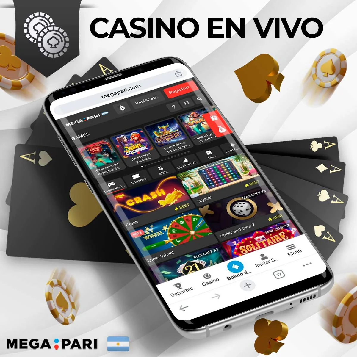 Reseña de los juegos de casino en vivo de Megapari