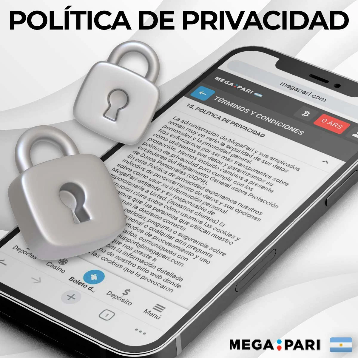 ¿Cómo funciona la política de privacidad en la plataforma Megapari?