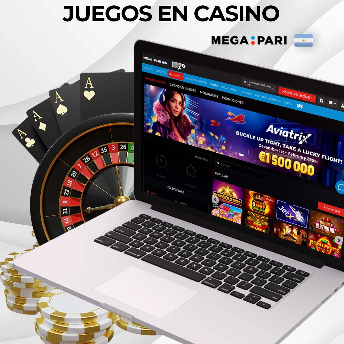 Megapari ofrece una gran selección de juegos de casino