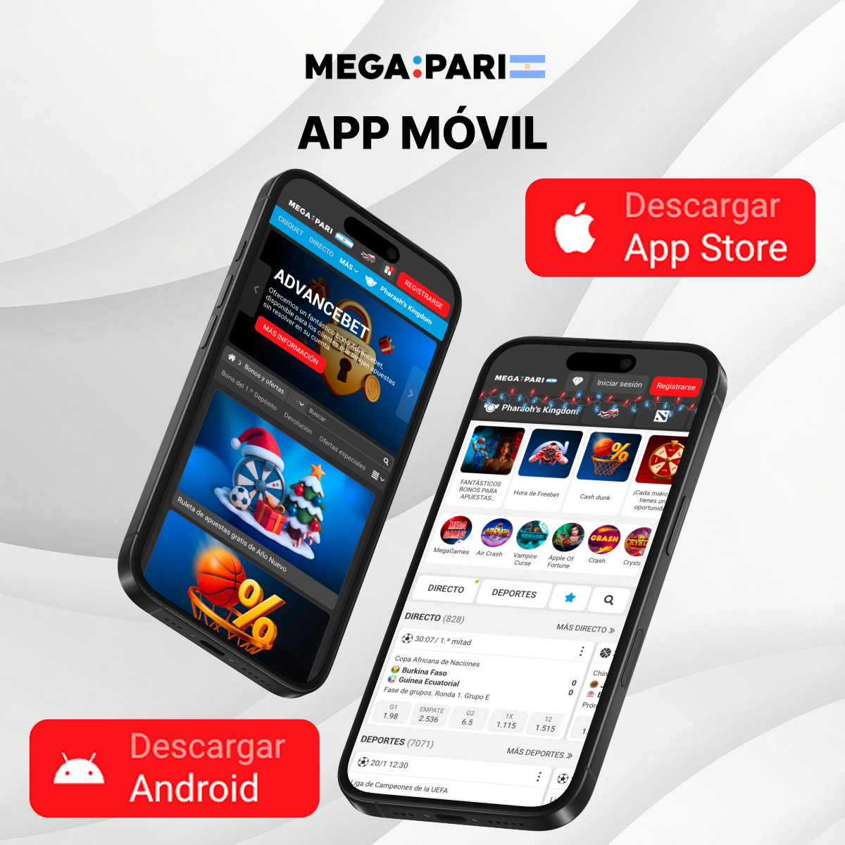 Aplicación oficial para jugar en Megapari